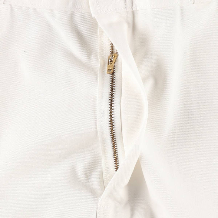 80s-90'S Dickies work pants, men's size W36 (approx.), vintage. polyester white type Vintage Second Hand