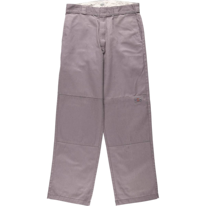 Dickies Loose Fit Double Knee Work Pants Men's W34 polyester gray type Vintage Second Hand