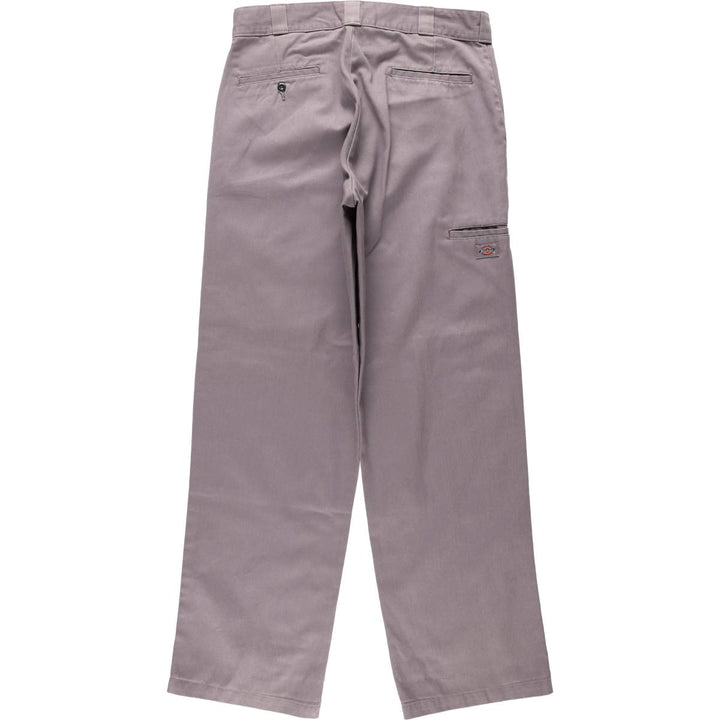 Dickies Loose Fit Double Knee Work Pants Men's W34 polyester gray type Vintage Second Hand
