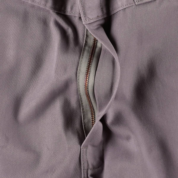 Dickies Loose Fit Double Knee Work Pants Men's W34 polyester gray type Vintage Second Hand
