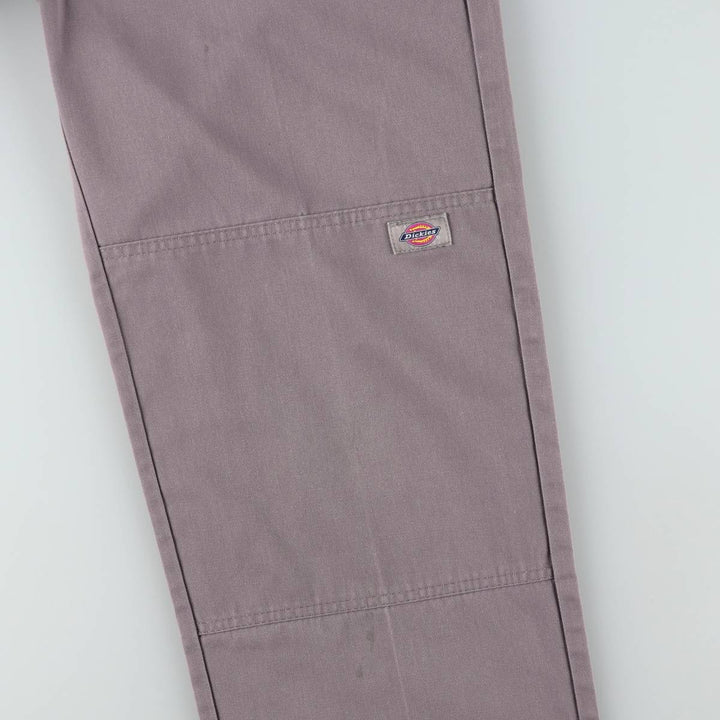 Dickies Loose Fit Double Knee Work Pants Men's W34 polyester gray type Vintage Second Hand