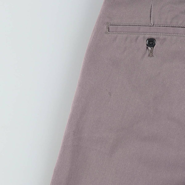 Dickies Loose Fit Double Knee Work Pants Men's W34 polyester gray type Vintage Second Hand