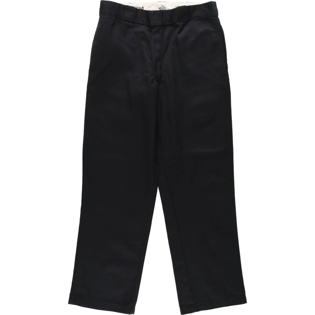 Dickies 874 Original Fit Work Pants, Men's, Size W34 polyester black type Vintage Second Hand