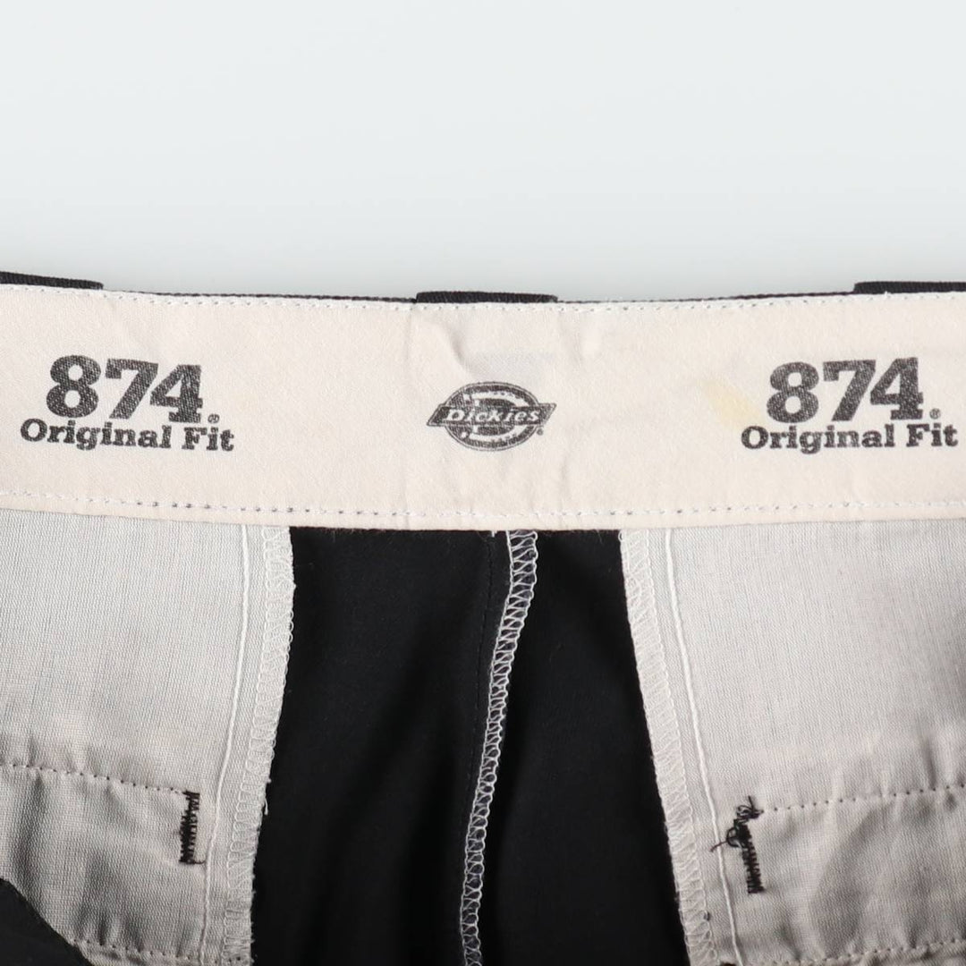 Dickies 874 Original Fit Work Pants, Men's, Size W34 polyester black type Vintage Second Hand