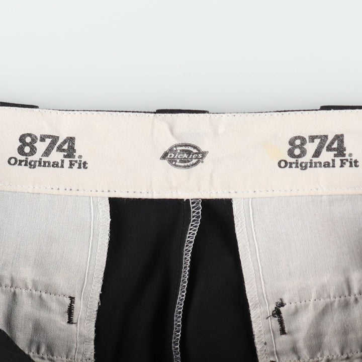 Dickies 874 Original Fit Work Pants, Men's, Size W34 polyester black type Vintage Second Hand