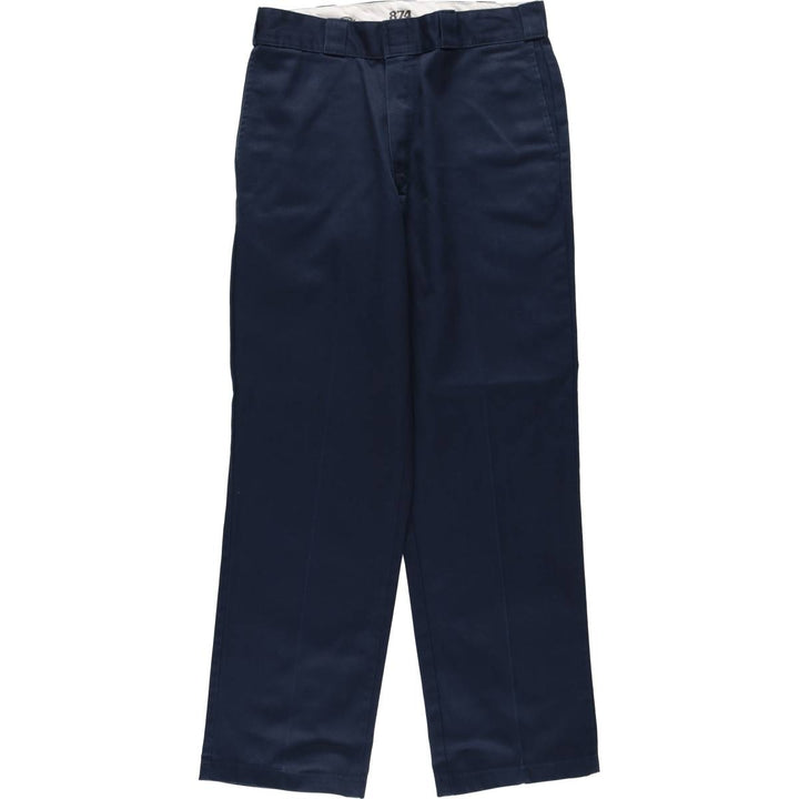 Dickies 874 Original Fit Work Pants, Men's, Size W33 polyester navy blue type Vintage Second Hand