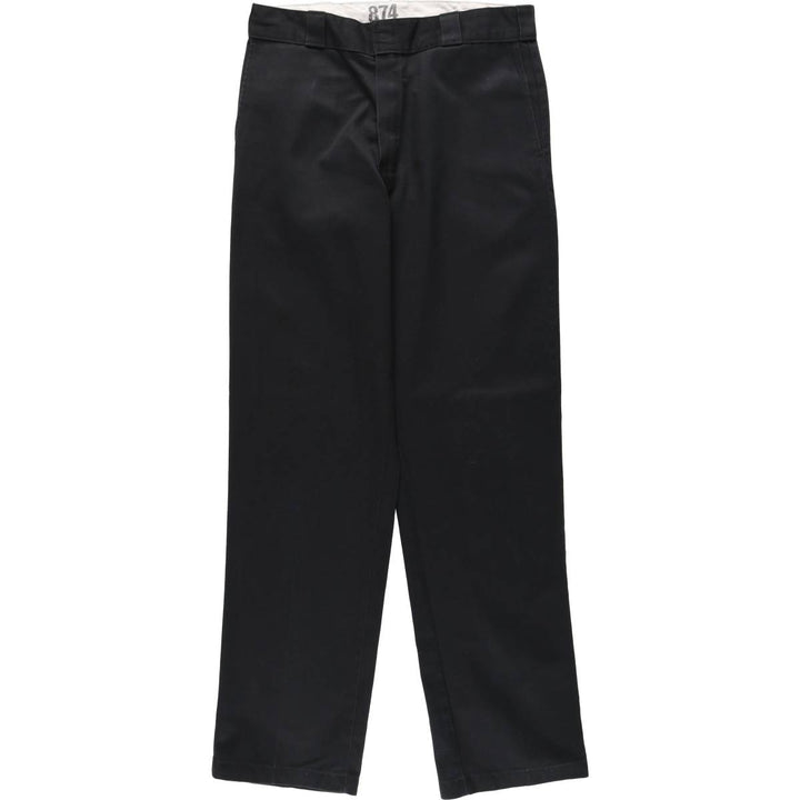 Dickies 874 Original Fit Work Pants, Men's, Size W34 polyester black type Vintage Second Hand