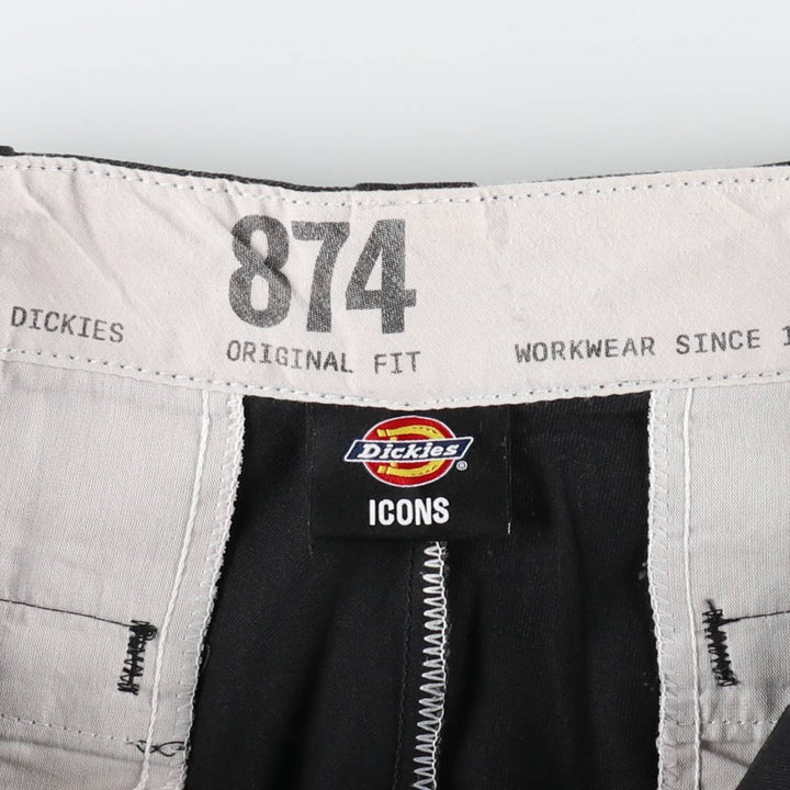 Dickies 874 Original Fit Work Pants, Men's, Size W34 polyester black type Vintage Second Hand