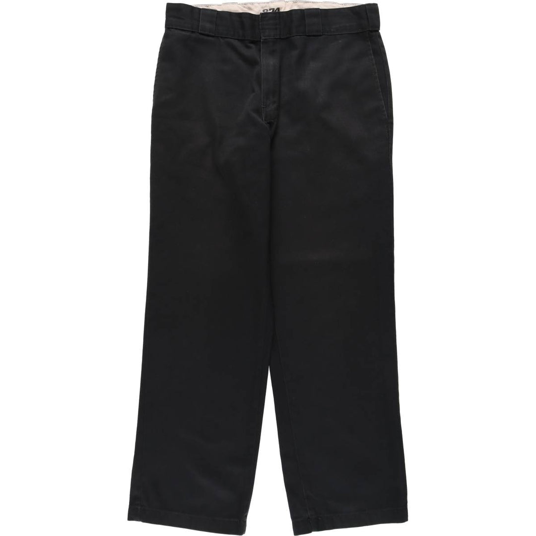 Dickies 874 Original Fit Work Pants for Men, W32 equivalent polyester black type Vintage Second Hand