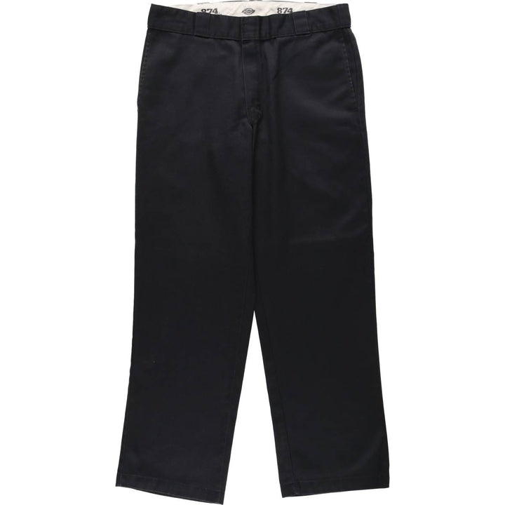 Dickies 874 Original Fit Work Pants, Men's, Size W34 polyester black type Vintage Second Hand