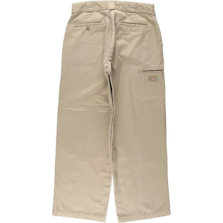 Dickies Double Knee Work Pants Men's W34 polyester Beige type Vintage Second Hand
