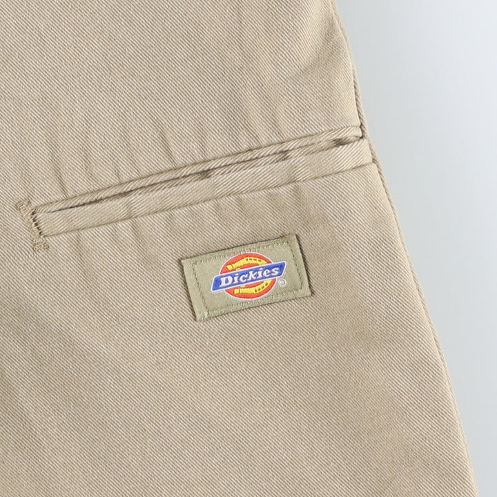 Dickies Double Knee Work Pants Men's W34 polyester Beige type Vintage Second Hand