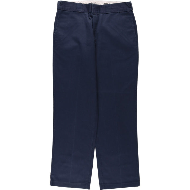 Dickies 874 Original Fit Work Pants, Men's, Size W34 polyester navy blue type Vintage Second Hand