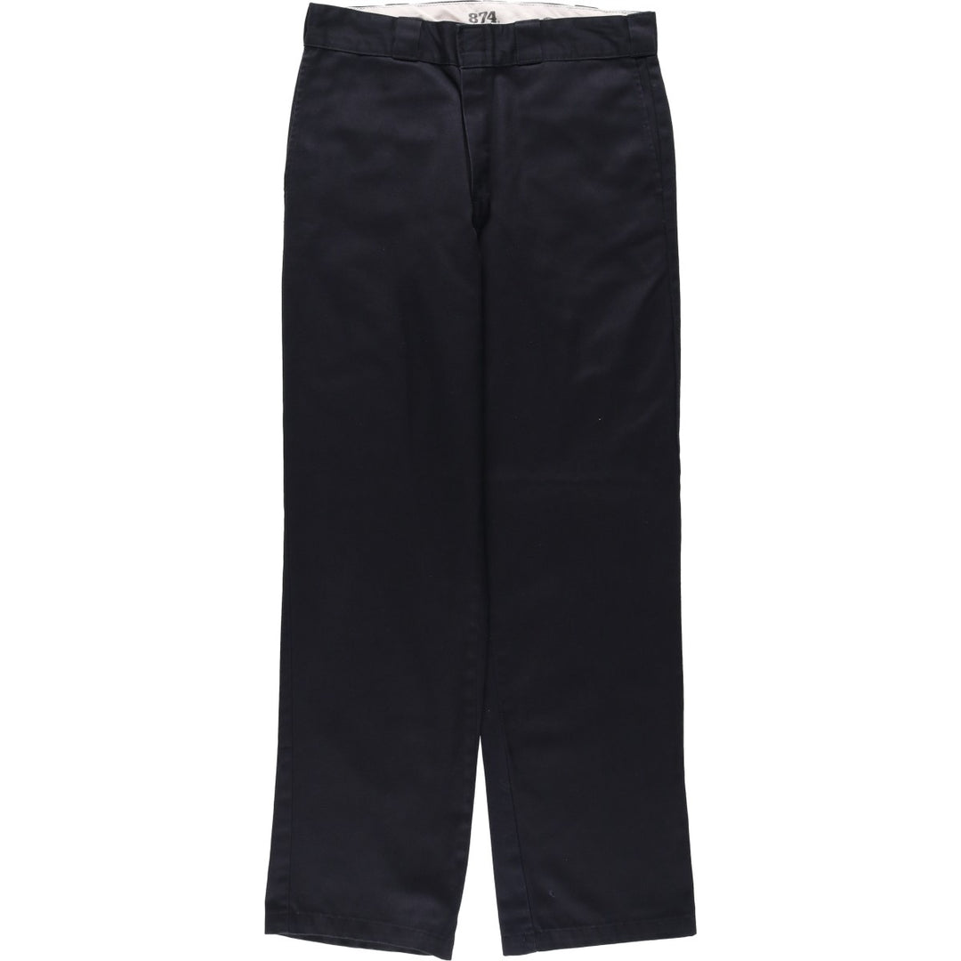 Dickies 874 Original Fit Work Pants for Men, W32 equivalent polyester black type Vintage Second Hand