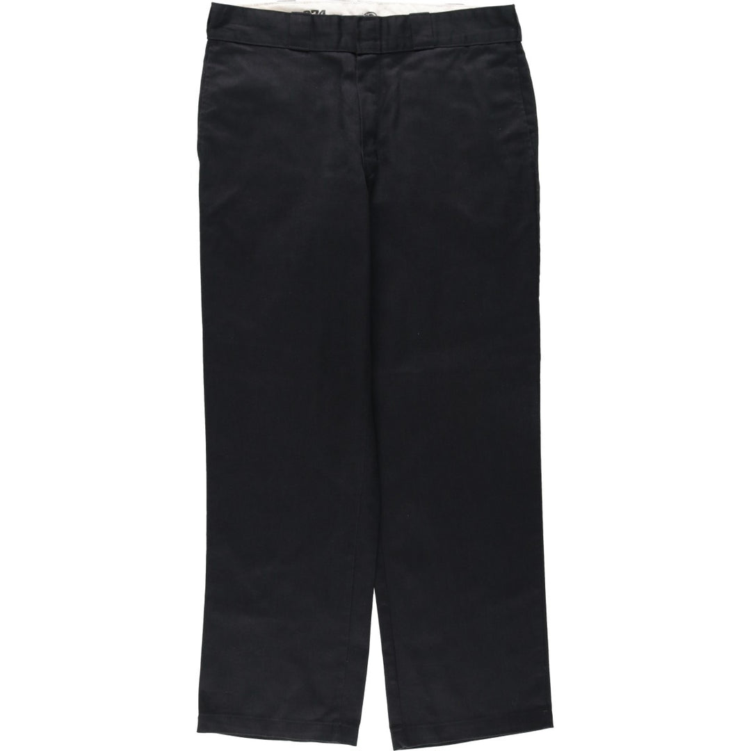 Dickies 874 Original Fit Work Pants, Men's, Size W34 polyester black type Vintage Second Hand