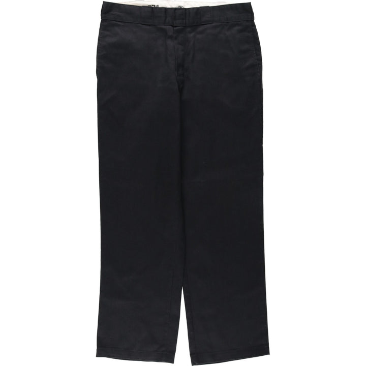 Dickies 874 Original Fit Work Pants, Men's, Size W34 polyester black type Vintage Second Hand