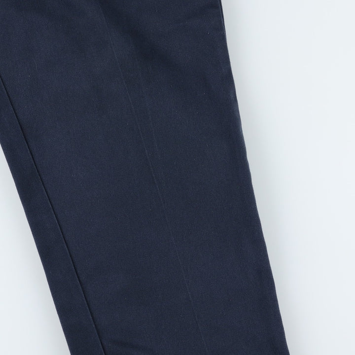Dickies Work Pants Men's W38 polyester navy blue type Vintage Second Hand