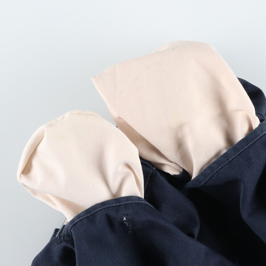 Dickies Work Pants Men's W38 polyester navy blue type Vintage Second Hand