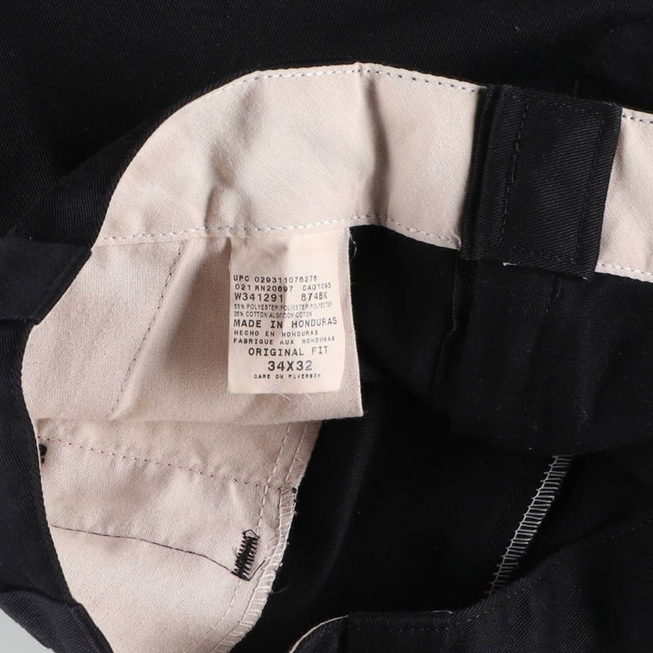 Dickies ORIGINAL FIT Work Pants, Men's W34 (approx.) polyester black type Vintage Second Hand