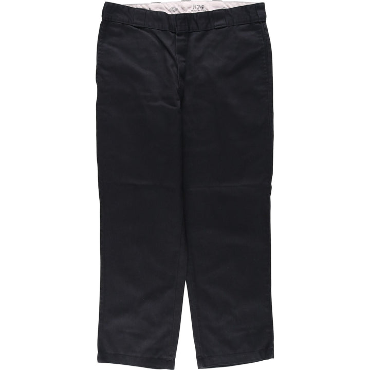 Dickies Work Pants Men's W37 polyester black type Vintage Second Hand
