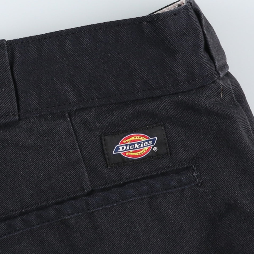 Dickies Work Pants Men's W37 polyester black type Vintage Second Hand