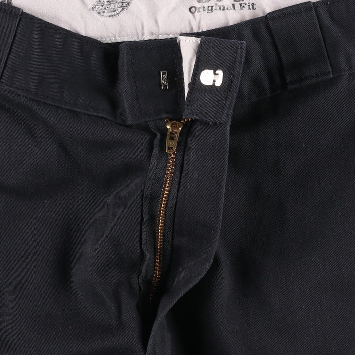 Dickies Work Pants Men's W37 polyester black type Vintage Second Hand