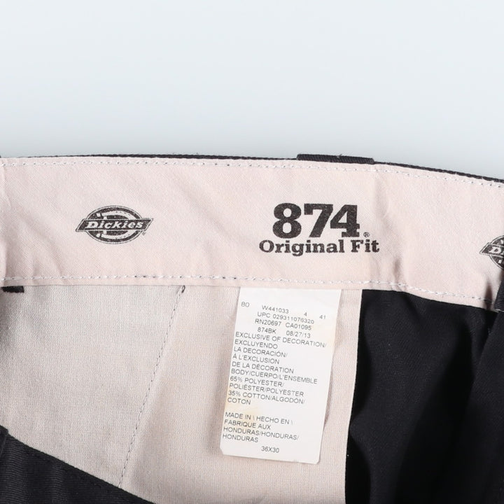 Dickies 874 Original Fit Work Pants for Men, W36 polyester black type Vintage Second Hand