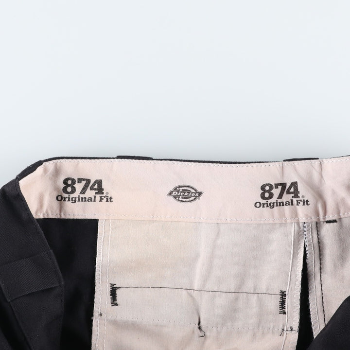 Dickies 874 Original Fit Work Pants for Men, W36 polyester black type Vintage Second Hand