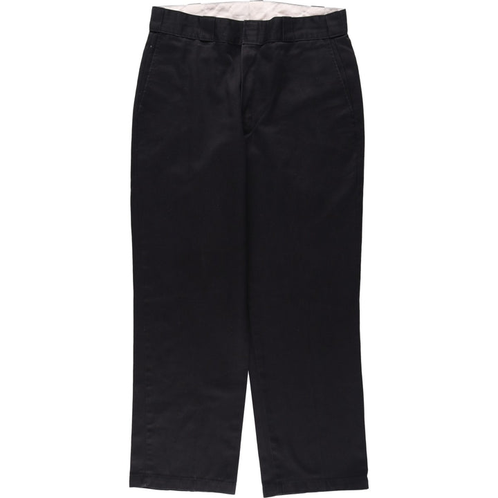 Dickies Work Pants Men's W34 polyester black type Vintage Second Hand