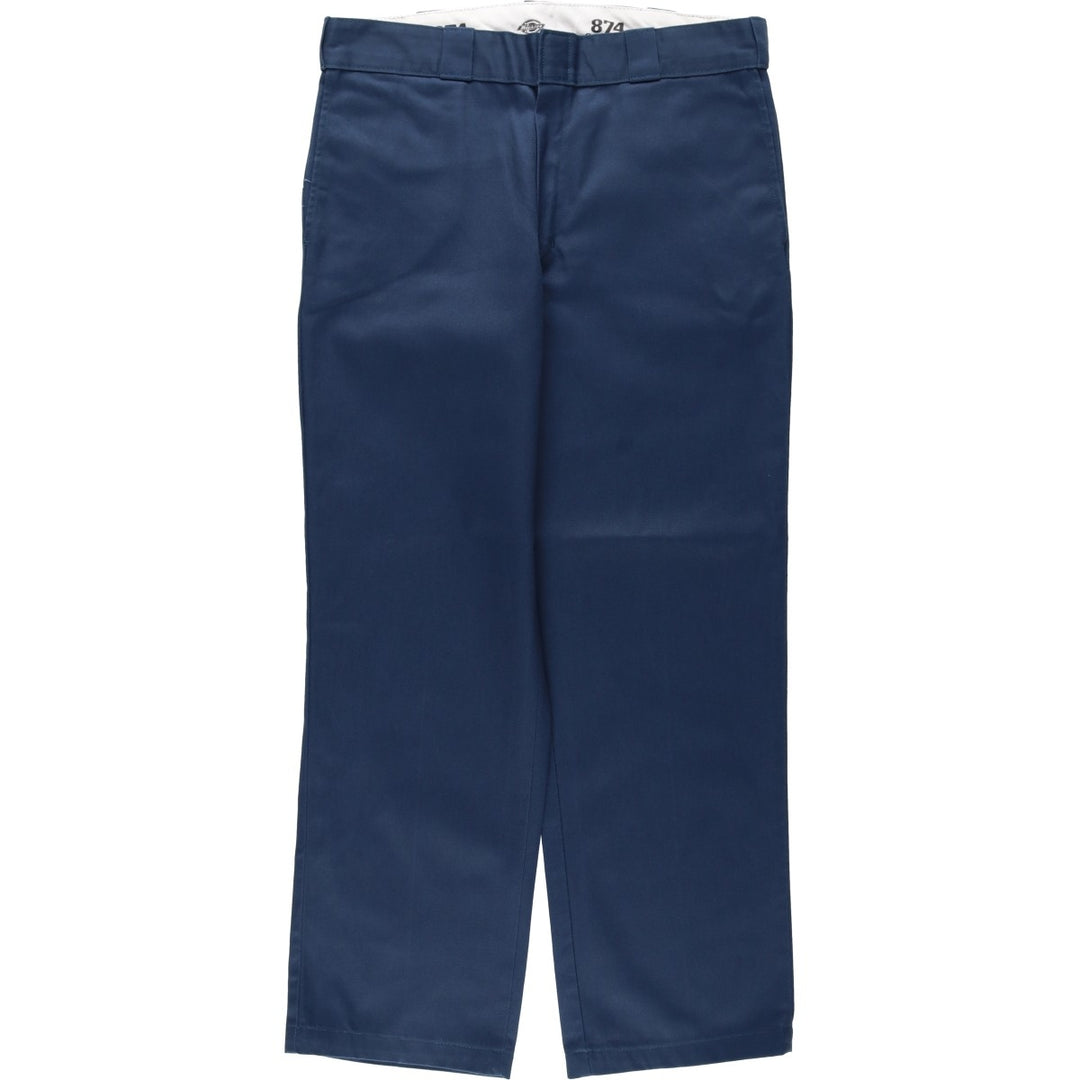 Dickies 874 Original Fit Work Pants, Men's, Size W34 polyester navy blue type Vintage Second Hand