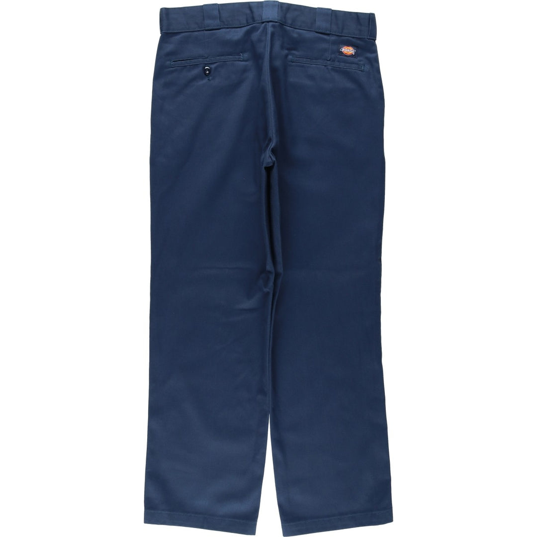 Dickies 874 Original Fit Work Pants, Men's, Size W34 polyester navy blue type Vintage Second Hand