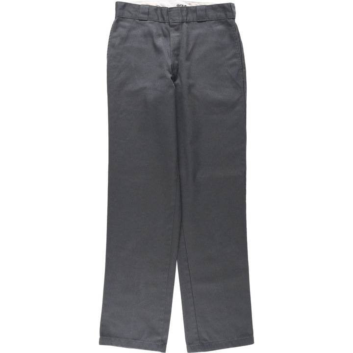 Dickies 874 Original Fit Men's W32 equivalent polyester gray type Vintage Second Hand