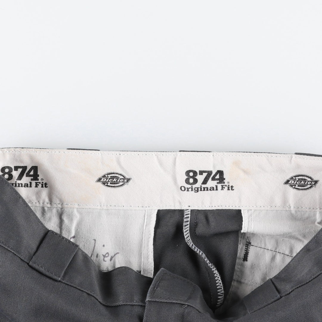 Dickies 874 Original Fit Men's W32 equivalent polyester gray type Vintage Second Hand