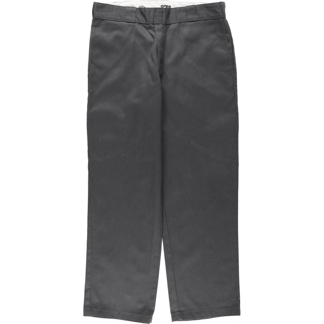 Dickies 874 Original Fit Work Pants, Men's, Size W35 polyester gray type Vintage Second Hand