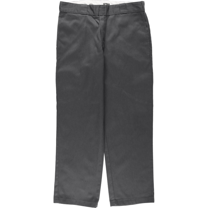 Dickies 874 Original Fit Work Pants, Men's, Size W35 polyester gray type Vintage Second Hand