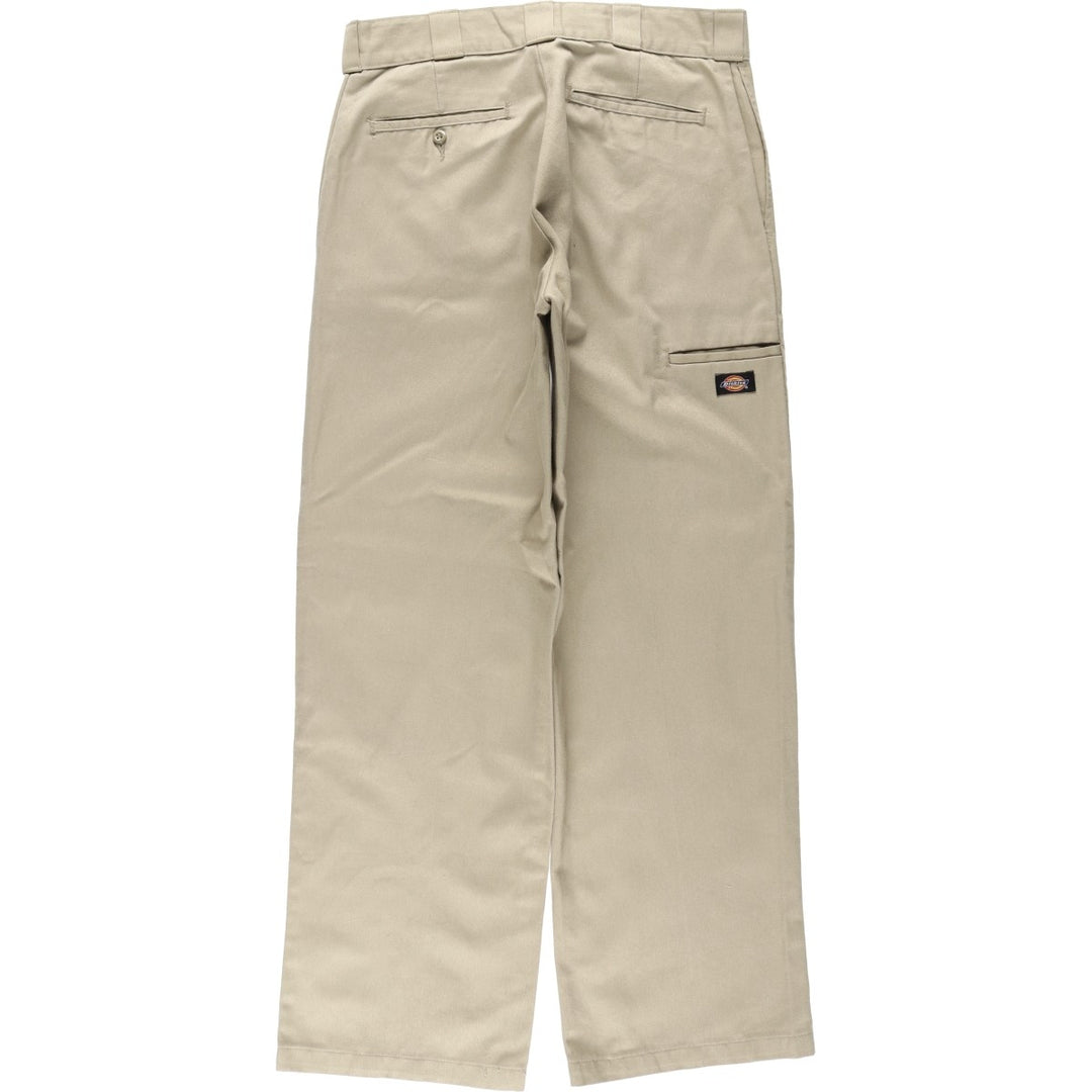 Dickies Loose Fit Double Knee Work Pants Men's W33 polyester Beige type Vintage Second Hand