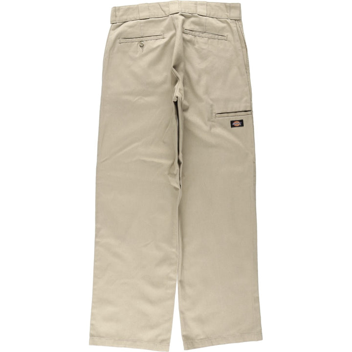 Dickies Loose Fit Double Knee Work Pants Men's W33 polyester Beige type Vintage Second Hand