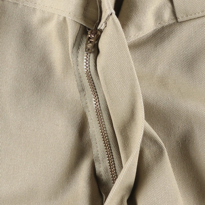 Dickies Loose Fit Double Knee Work Pants Men's W33 polyester Beige type Vintage Second Hand