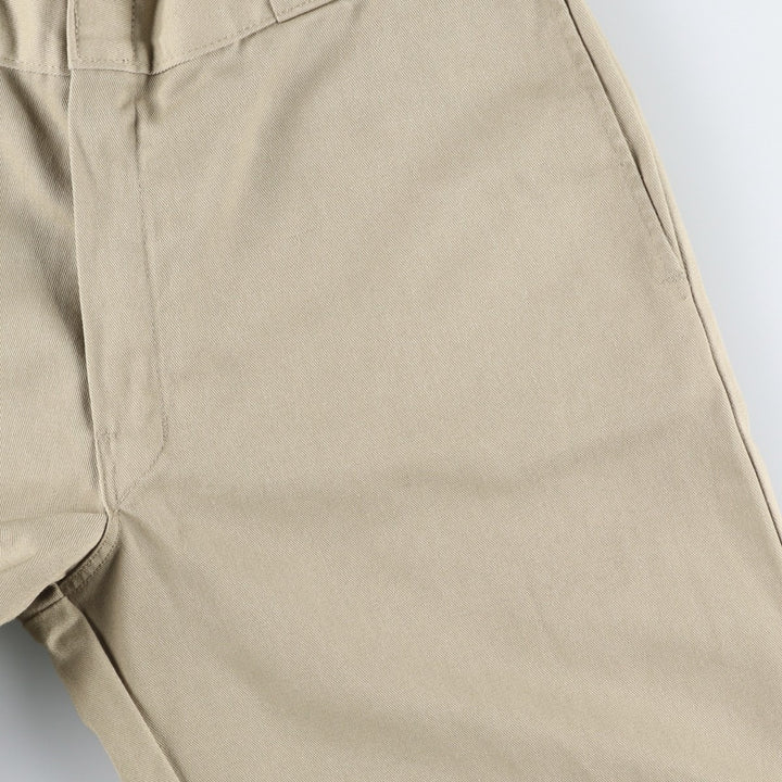 Dickies Loose Fit Double Knee Work Pants Men's W33 polyester Beige type Vintage Second Hand
