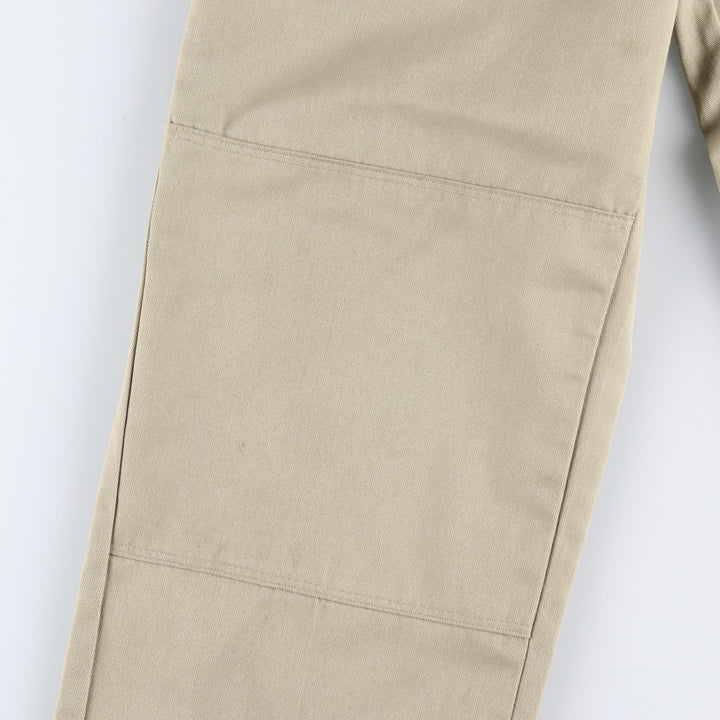 Dickies Loose Fit Double Knee Work Pants Men's W33 polyester Beige type Vintage Second Hand