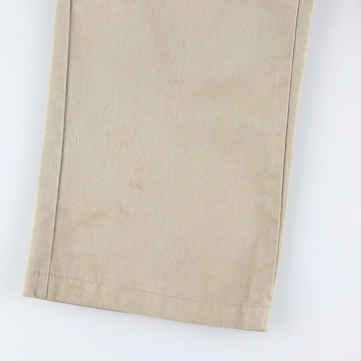 Dickies Loose Fit Double Knee Work Pants Men's W33 polyester Beige type Vintage Second Hand
