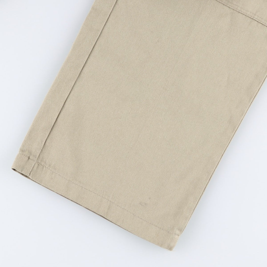 Dickies Loose Fit Double Knee Work Pants Men's W33 polyester Beige type Vintage Second Hand