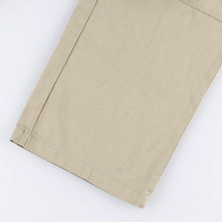Dickies Loose Fit Double Knee Work Pants Men's W33 polyester Beige type Vintage Second Hand