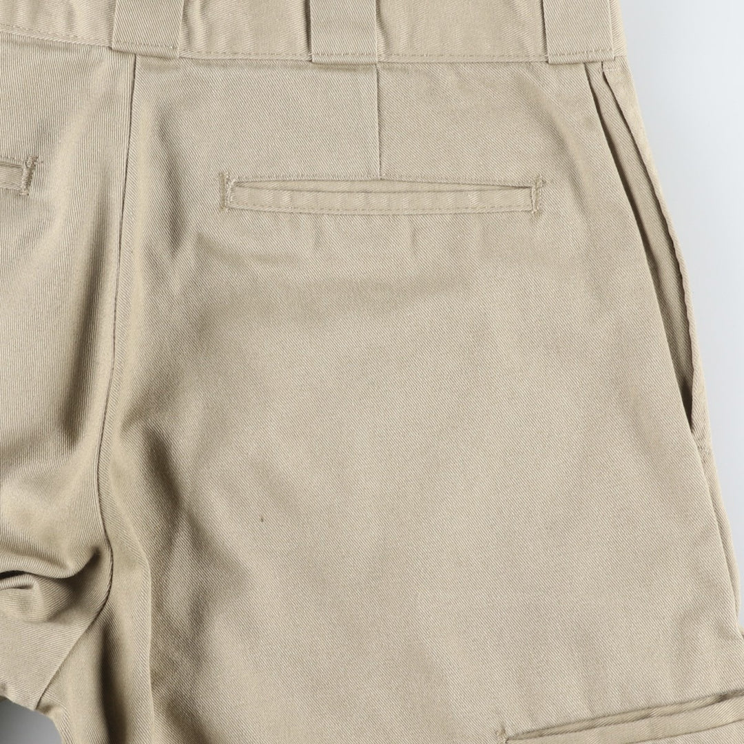 Dickies Loose Fit Double Knee Work Pants Men's W33 polyester Beige type Vintage Second Hand