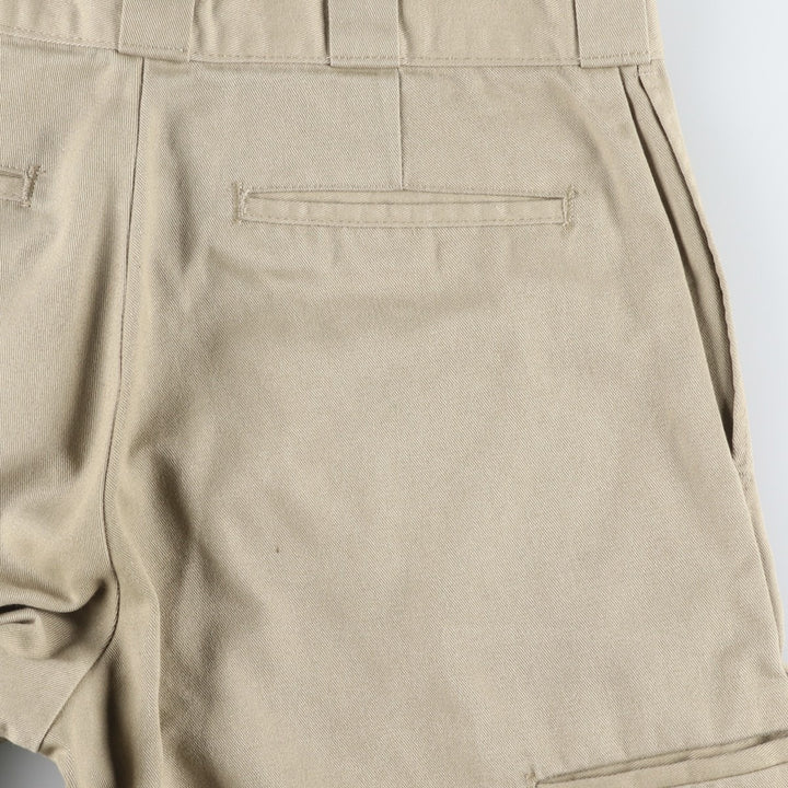 Dickies Loose Fit Double Knee Work Pants Men's W33 polyester Beige type Vintage Second Hand