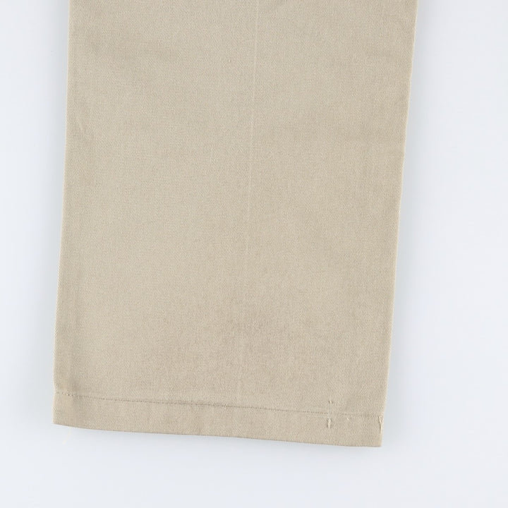 Dickies Loose Fit Double Knee Work Pants Men's W33 polyester Beige type Vintage Second Hand