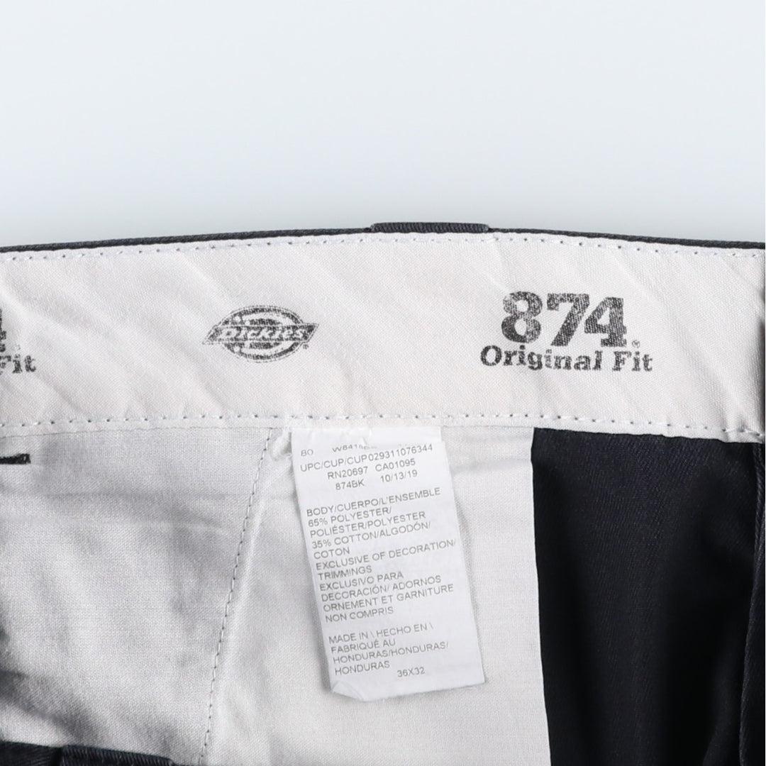 Dickies 874 Original Fit Work Pants for Men, W36 polyester Charcoal Vintage Second Hand