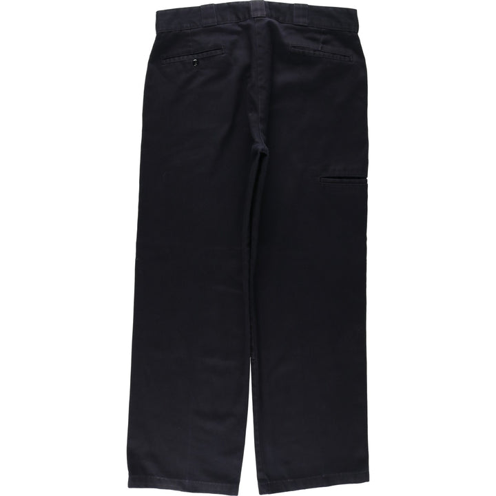 Dickies Relaxed Straight Double Knee Work Pants, Men's Size W37 (approx.) polyester black type Vintage Second Hand