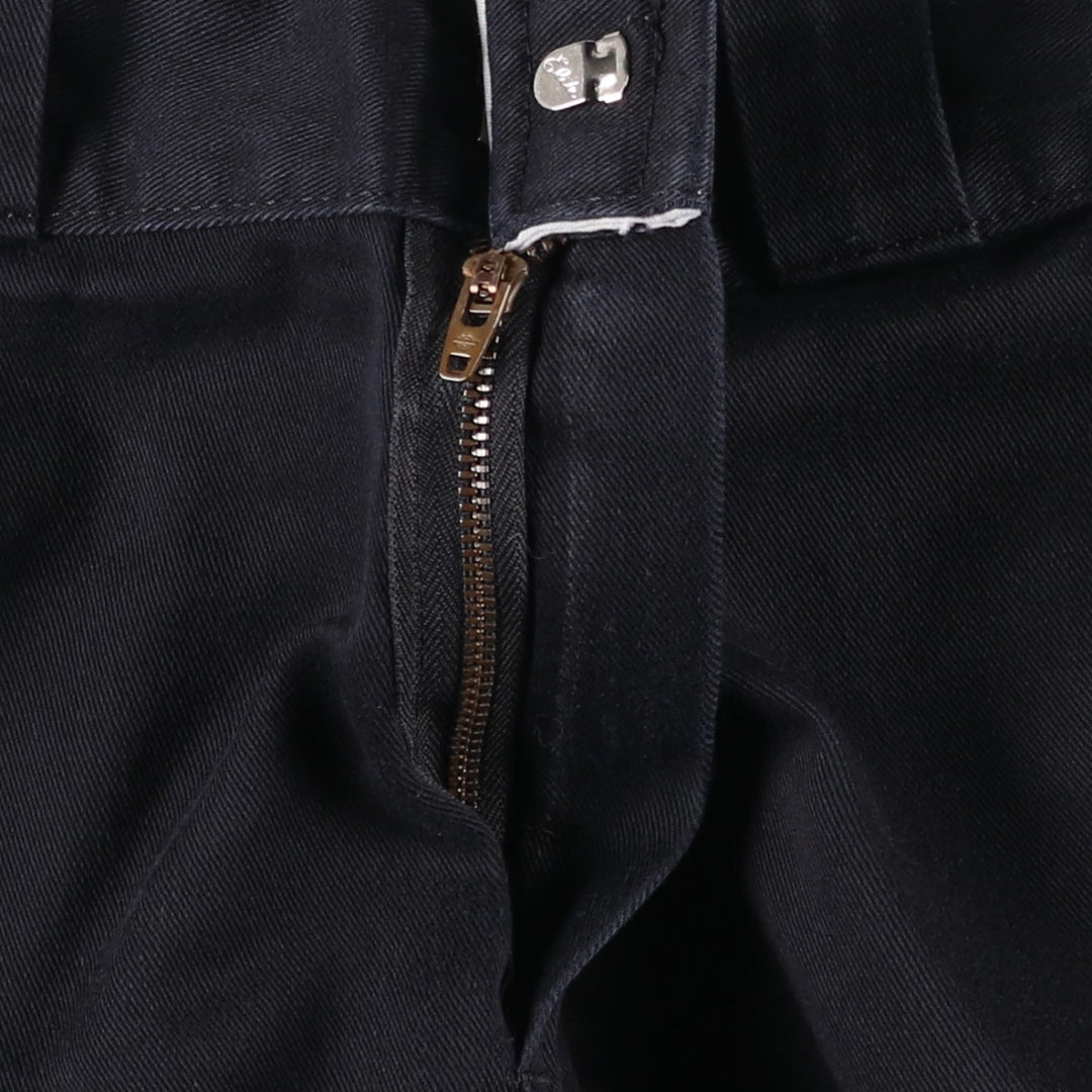 Dickies Relaxed Straight Double Knee Work Pants, Men's Size W37 (approx.) polyester black type Vintage Second Hand
