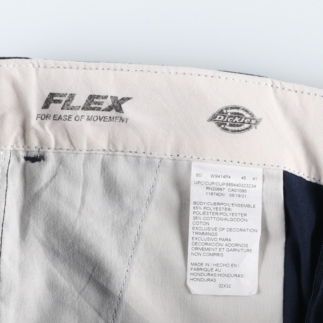 Dickies 874 Flex Original Fit Work Pants, Men's, Size W32 polyester navy blue type Vintage Second Hand